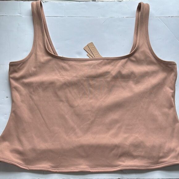 NWT SKIMS Womens Shaping Swim Tank Bikini Top Sienna SW-TNK-0118 Size 2X‎ - Picture 1 of 14